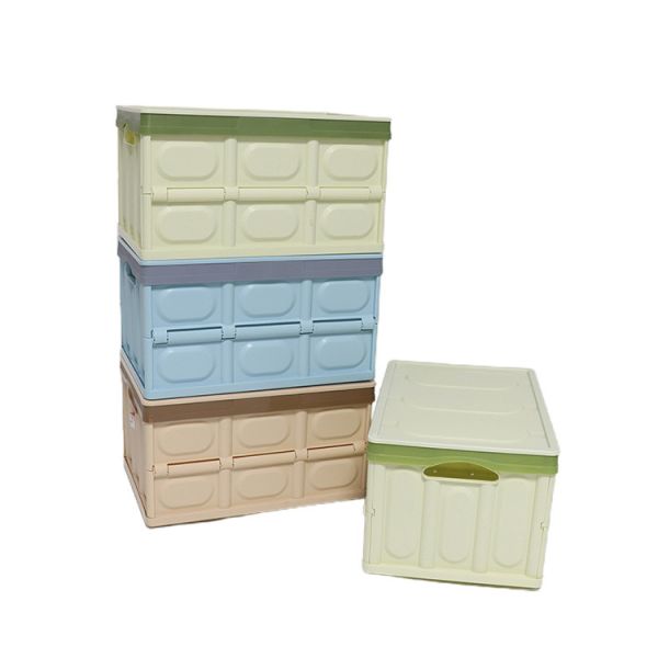Folding Odorless Collapsible Storage Bins With Lid PP Plastic Weight 1.9kg