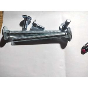 10mm X 200mm Fully Threaded DIN 603 HDG Gr 8.8 Carriage Bolt with High Tensile