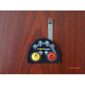 Embossed PC Flexible Membrane Touch Switch 100MΩ Insulation Resistance