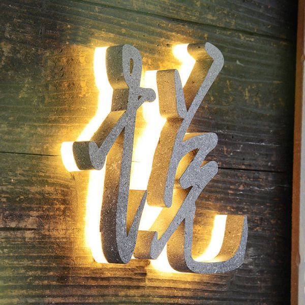 Led Luminous Text Back Lit Signage Outdoor Indoor Shop Wall Mounted Led Module Light Up Letter Sign