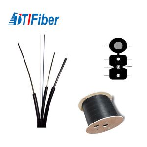 Flat Bow Type Ftth Fiber Optic Cable G652d G657A LSZH 4 Core Copper CCA CCS