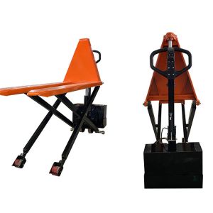 Steel Fork 45.28in Manual Scissor Lift Tables Scissor Pallet Truck