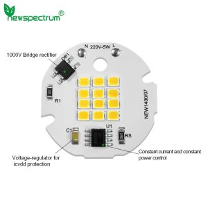 220V SMD LED Chip Cob Led 3000k Great Heat Dissipation For Spotlights