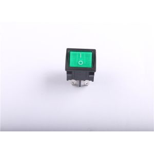 Waterproof Illuminated On Off Switch , Automotive Rocker Switch Panel Mount