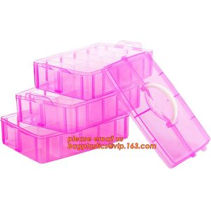 adjustable plastic storage box plastic screw bead box, Detachable Compartments