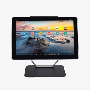 Cheap New Design Full Metal case Alloy Win10 All in One POS System/POS Terminal Capacitive Touch Frameless All in One for for sale