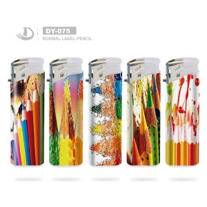 Cheap Dy-075 Style Disposable Electronic Lighter in United Kingdom with Customized Request for sale