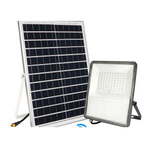 China Aluminum ABS 150lm/w Ra85 Solar Powered Flood Lights on sale