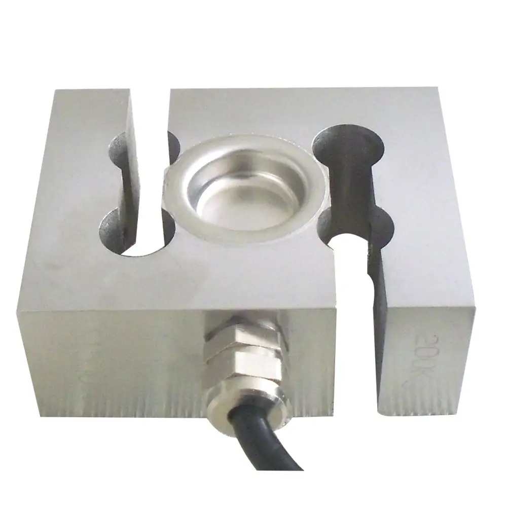 Concrete Mixing Station Load Cell IP68 Protection Class and Analog Output from Stainless Steel S Type Sensor