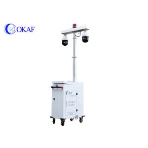 IR Night Vision Mobile Sentry Surveillance Trailers High Resolution 4g Security