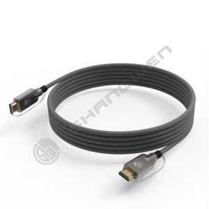 2.1 HD Link Port Fiber Optic Cable TPU Shell Stainless Steel 304 Armored Tube