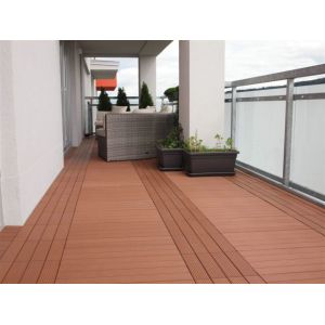 Cheap Environmental - Friently Plastic Timber Decking , Plastic Composite Decking Boards For Corridor for sale