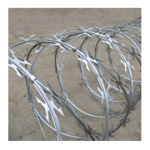 1.5-3cm Barb Length Concertina Razor Wire Fence with Galvanized Steel Wire