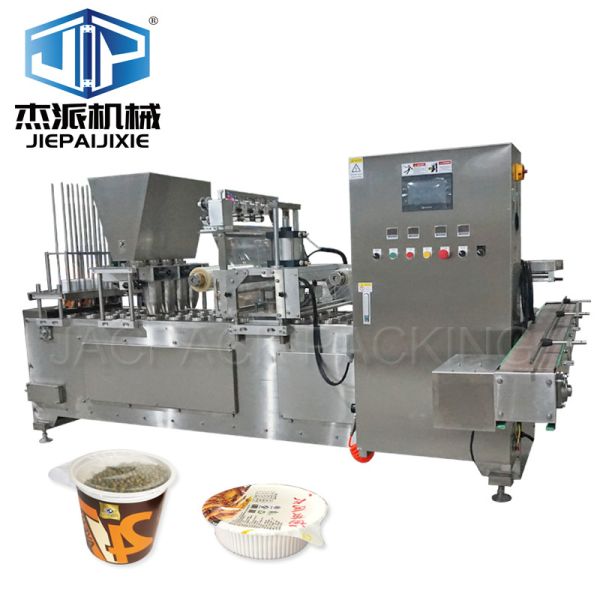 Plastic Cup Filling Sealing Machine with Touch Screen Operation System for