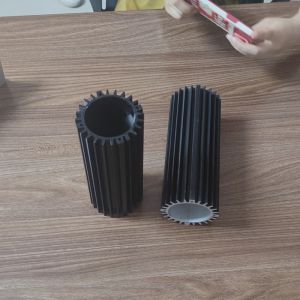 80160 CNC Aluminium Profile Black Shower Enclosure White Rectangular Tube