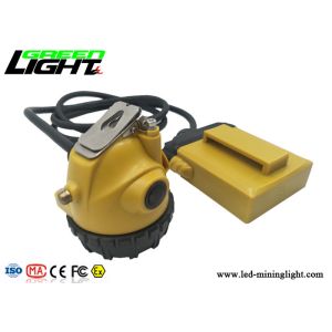 Portable 25000Lux Rechargeable LED Headlamp , 10.4Ah Corded Mining Cap Lamp IP68