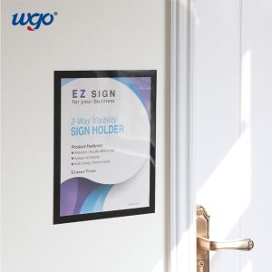 ODM A4 Self Adhesive Wall Mounted Sign Holder ISO 9001 On All Smoothly Surface