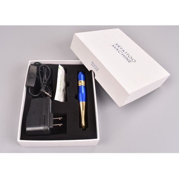 Blue Color Permanent Makeup Machine Kit For Eyebrow Microblading Digital Makeup