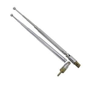 Aluminum Whip Ham Antenna 3dBi Gain Telescopic FM Radio Antenna with BNC