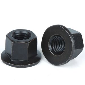 Grade 10 Black Oxide Coating Large Hexagon Flange Nuts