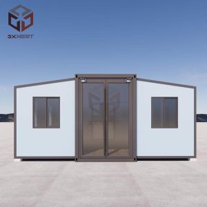 Portable Fireproof Expandable Foldable 20ft Container House With Terrace
