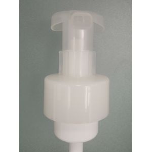 White Housing Bottle Foam Dispenser Transparent Housing and 43-410-D Closure