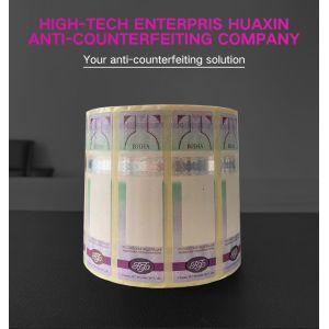 Custom Tax Stamp Duty Color Shift / Color Change Holographic Adhesive Security Stamp