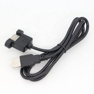 Customization1M 2M Stud Male to Female Panel Mount USB 2.0 Type A Extension