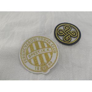 Customized Exquisite Logo Design Full Embroidered On Fabric Patches For Clothing