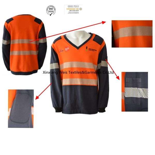 Quality Fire Retardant Work Shirts With Reflective Stripe wholesale