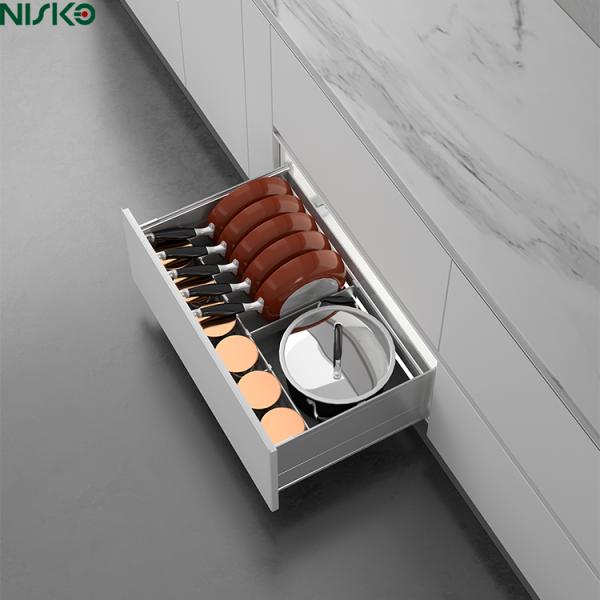 Kitchen Cabinet Pull out Adjustable Seasoning Bottles Basket Drawer Dividers for