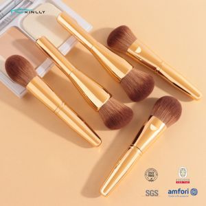 Large Coverage Powder Foundation Brushes Synthetic Mineral Buffing Liquid