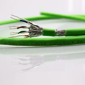 China 500M / Roll 23AWG Twisted Pair PVC Cat6A Lan Cable on sale