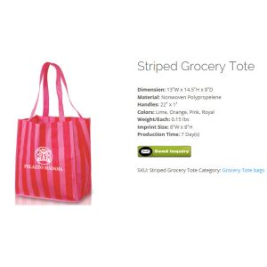 SHOPPING TOTE WITH FRONT POCKESinicline fashion custom high end activewear