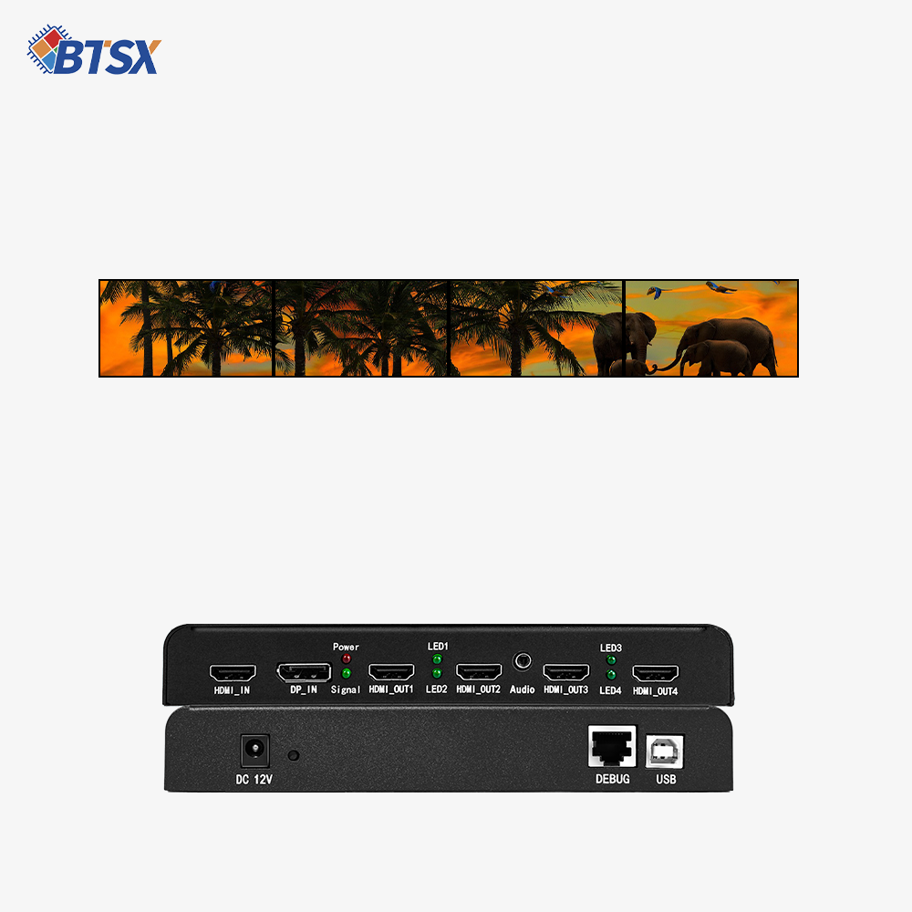 Cheap 4K Multi-Screen Video Wall Controller HDMI/DP Expansion and Audio Processing for Multiple Screens for sale