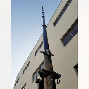 21m Height Lockable Pneumatic Telescopic Mast antenna telescopic mast-150kg