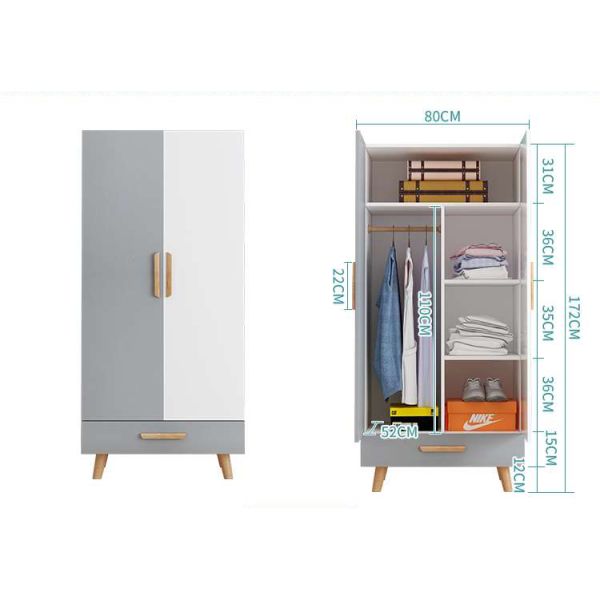 Modern Style Particle Board Bedroom Furniture Wardrobe On Time Delivery