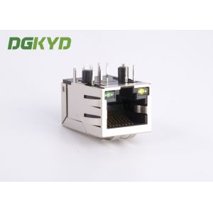 Shielded Magnetics Rj45 Pcb Connector With Integrated Transformer Customizable