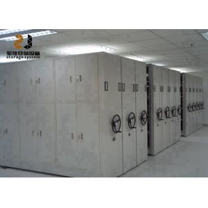 Conventional Moving File Cabinets Shelf System 6 Layers Movable Shelving Systems