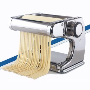 SS 430 Manual Pasta Maker Cutter LFGB Pasta Making Machine
