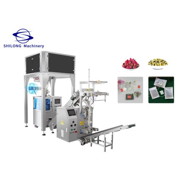 Paper Sachet Tea Bag Packing Machine Equipment 2300mm SUS304 1.2KW With Thread