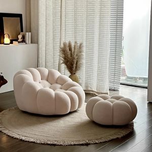 OEM Compressible Lazy Leisure Pumpkin Sofa Chair Foam Back For Lying And