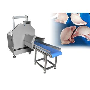 Large Horizontal Frozen Meat Slicer Machine With Portion Function To Slicing