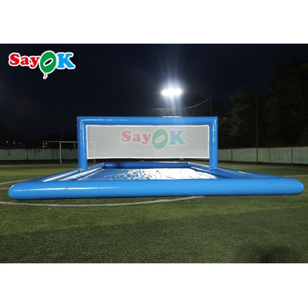 Water Park Games Large Pool Inflatable Volleyball Field Inflatable Water Tennis Court For Sport Games