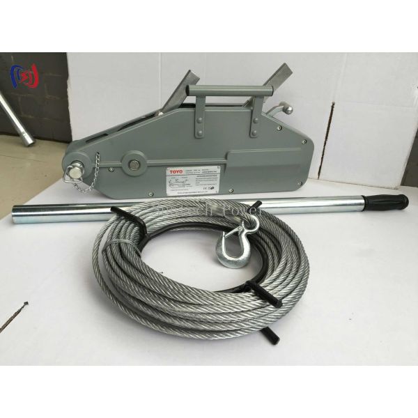 Heavy Duty Wire Rope Handle Hoist 5 Ton Capacity Manual Lever Operation For