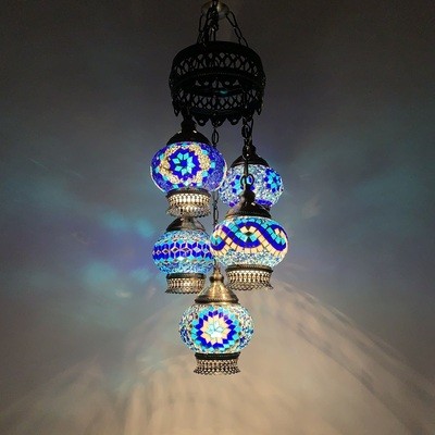 Original Turkish Complex Manual Craft Masac Glass Lamp(WH-DC-37)