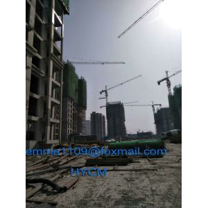 Cheap 8tons Load Cat Head Tower Crane TC6513 New Model 65mts Working Boom for sale