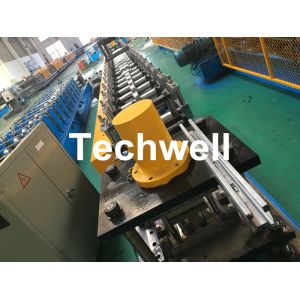 Galvanized Steel Guiding Column Shutter Door Roll Forming Machine Thickness 1.5