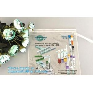 China pvc travel slider zipper cosmetic bags, pvc zipper slider pencil bag, pvc slider zipper bag with handle,plastic handle p on sale