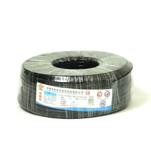 75ohm RG6 Flexible Coaxial Cable AM Braiding 18AWG Solid OFC Conductor